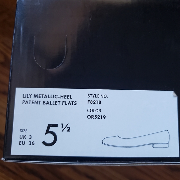 | J. Crew | Lily Metallic Heel Patent Ballet Flats - Picture 6 of 6
